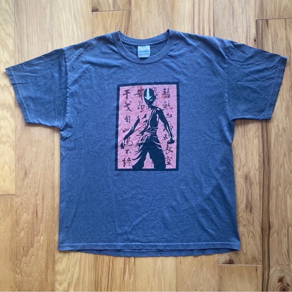 Vintage Avatar The Last Airbender Shirt Men’s Large Gray Nickelodeon Cartoon